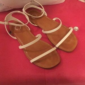 White Journee collection sandals